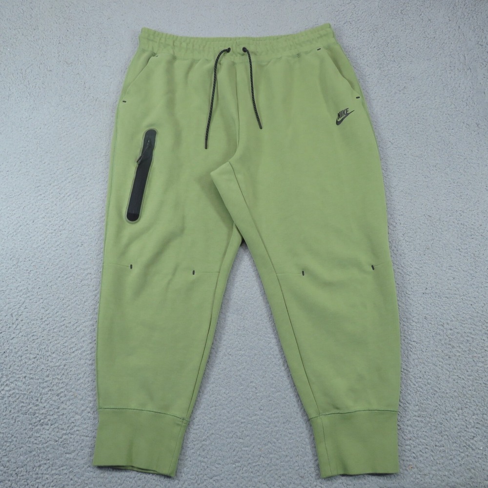 Nike Womens 1X Alligator Green Tech Fleece Joggers Tapered Pants DA2043-334